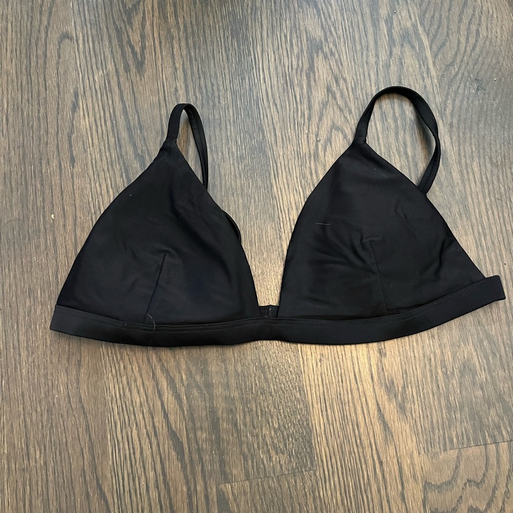 black triangle bikini top from hollister